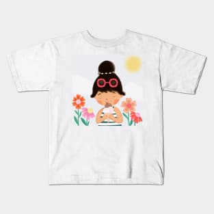 The Ice Cream Adventures of a Joyful Girl Kids T-Shirt